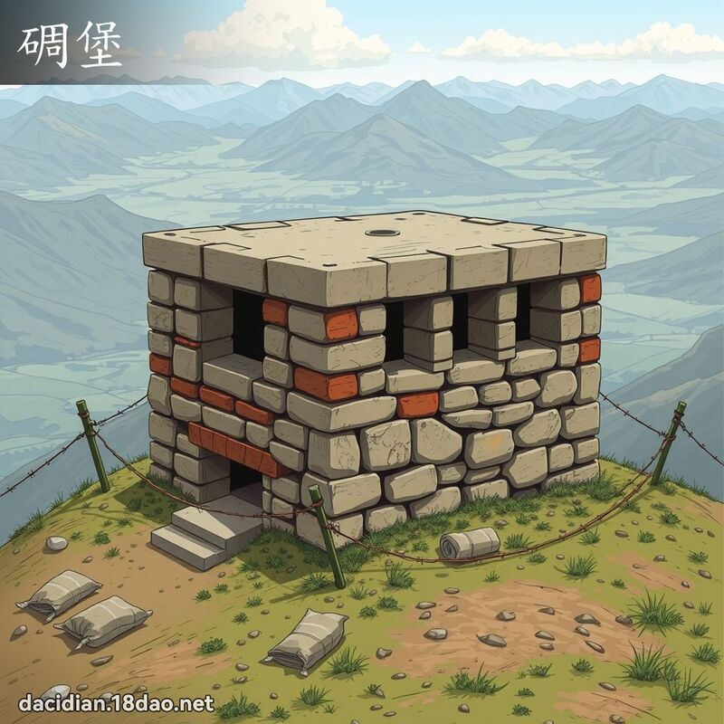 碉堡 - 國語大辭典配圖