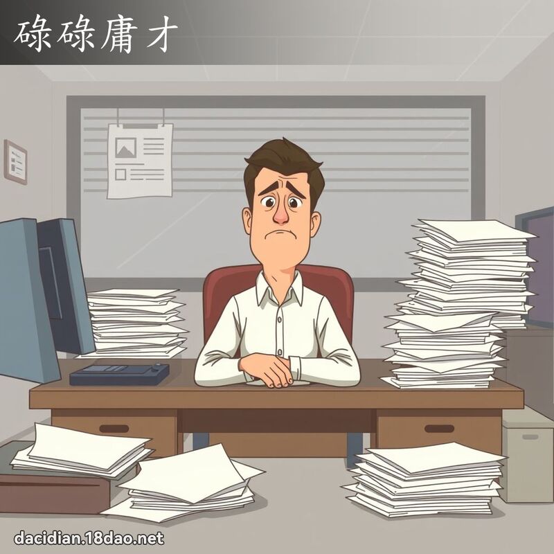 碌碌庸才 - 国语大辞典配图