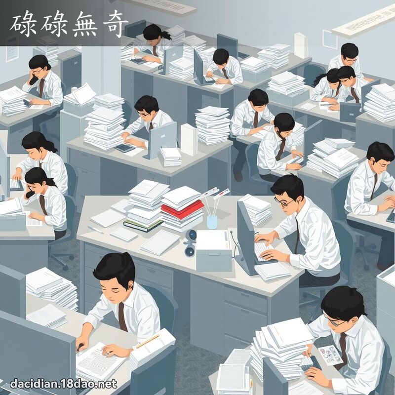 碌碌無奇 - 國語大辭典配圖