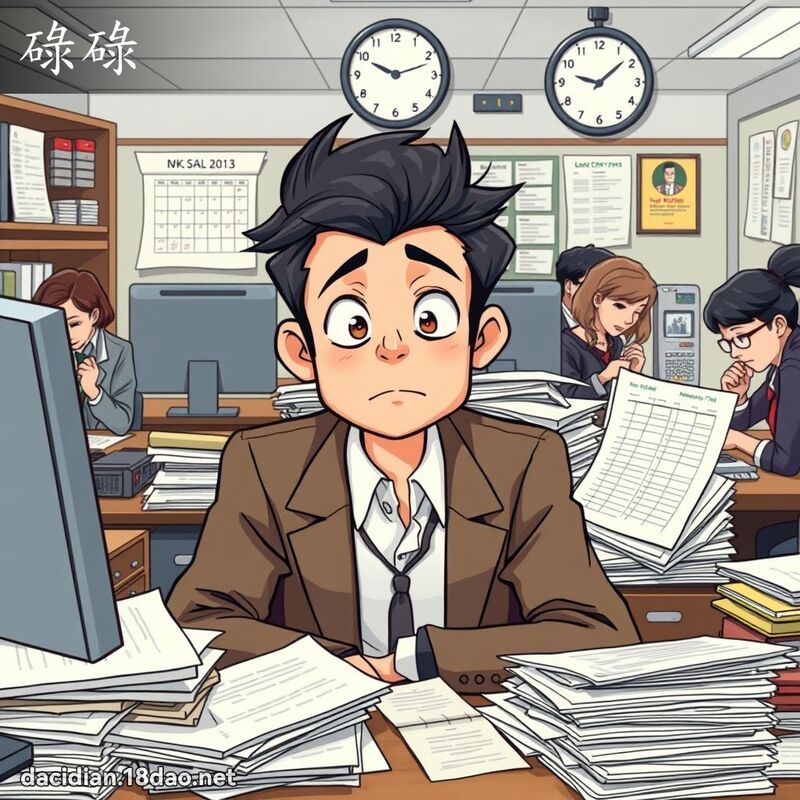 碌碌 - 国语大辞典配图