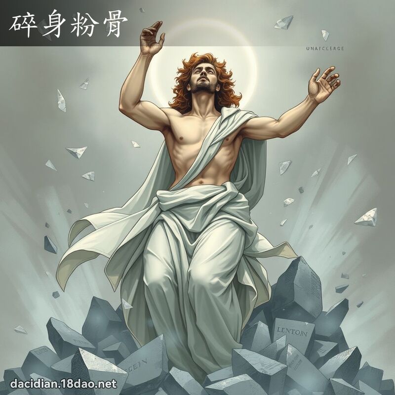 碎身粉骨 - 國語大辭典配圖
