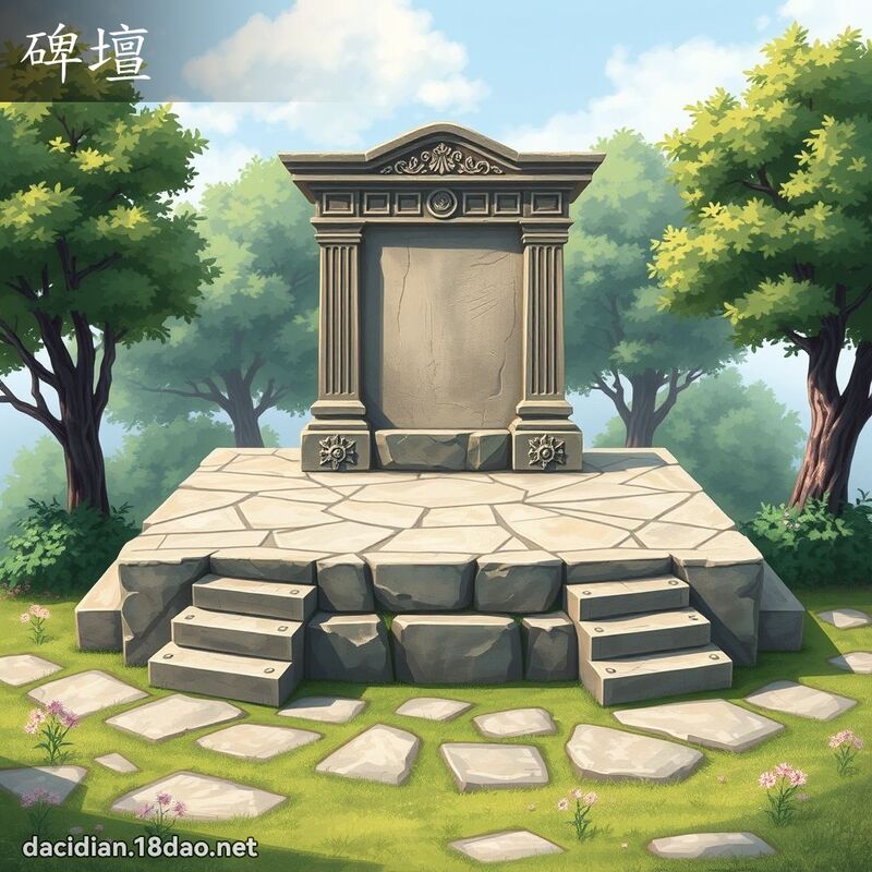 碑壇 - 國語大辭典配圖