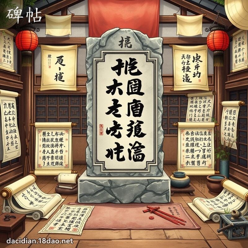 碑帖 - 國語大辭典配圖