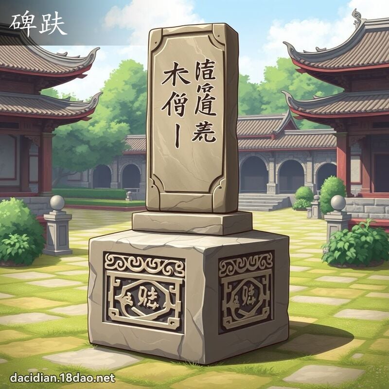 碑趺 - 國語大辭典配圖