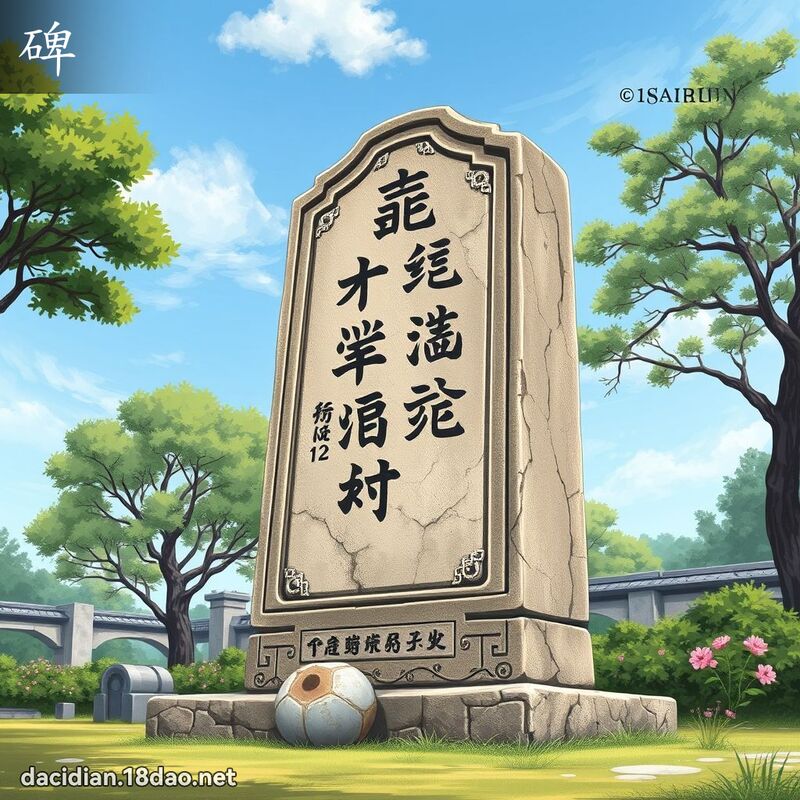 碑 - 國語大辭典配圖