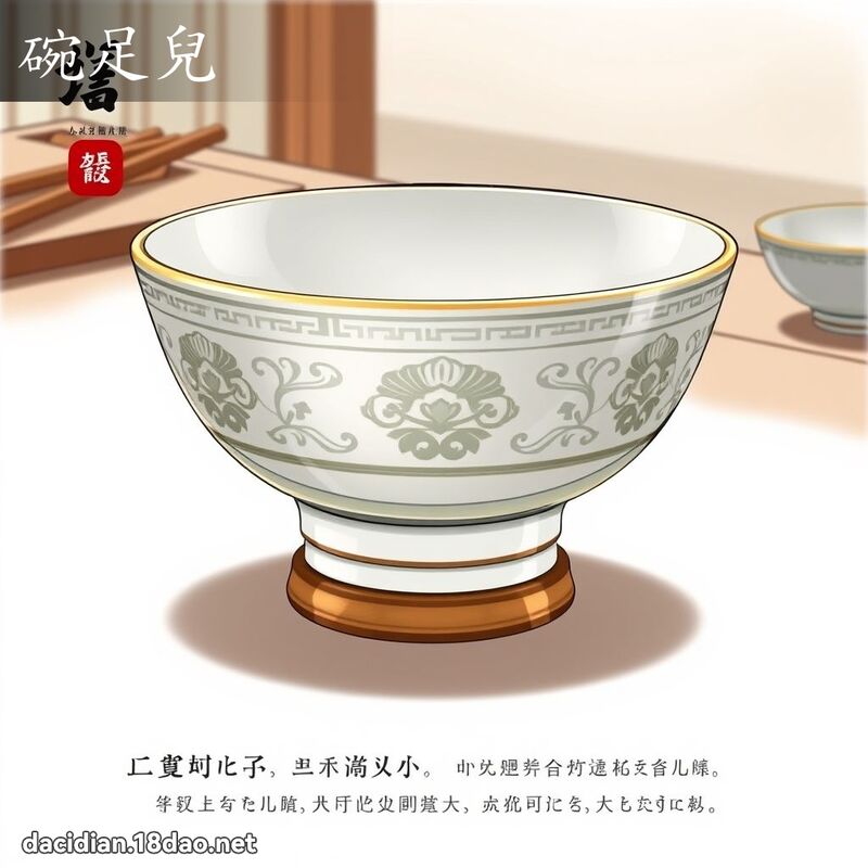 碗足儿 - 国语大辞典配图