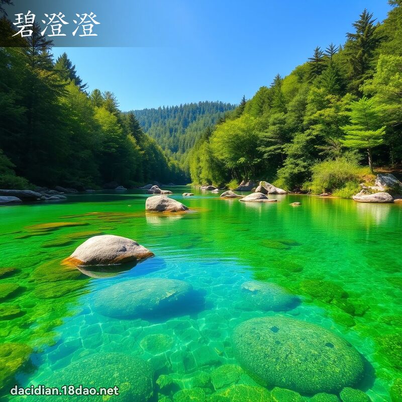 碧澄澄 - 国语大辞典配图
