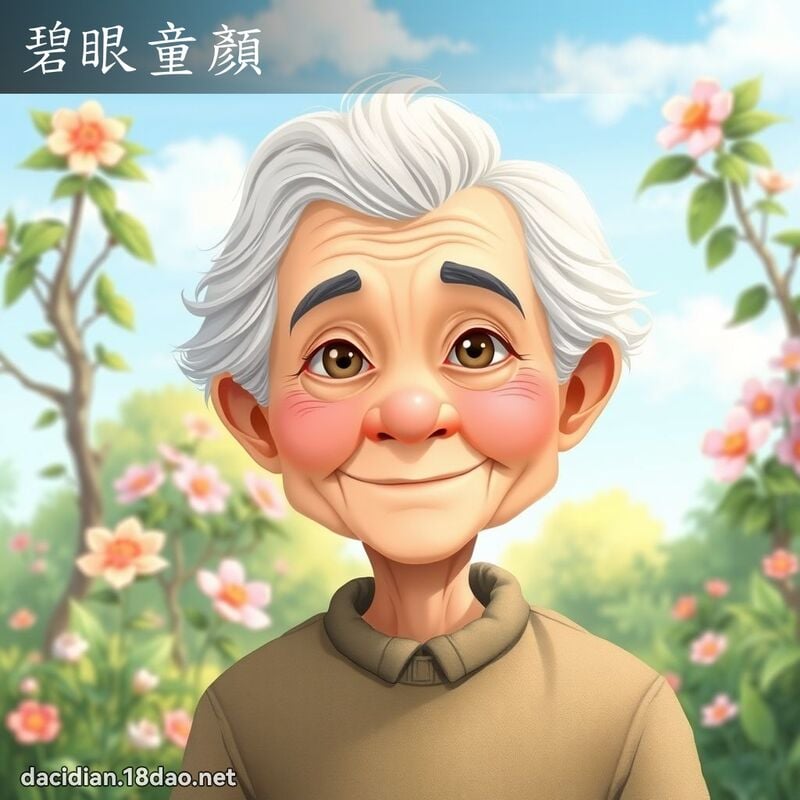 碧眼童顏 - 国语大辞典配图