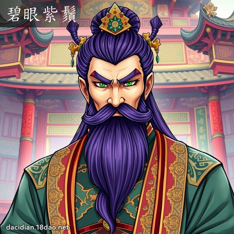 碧眼紫须 - 国语大辞典配图