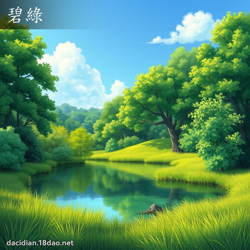 碧绿 - 国语大辞典配图