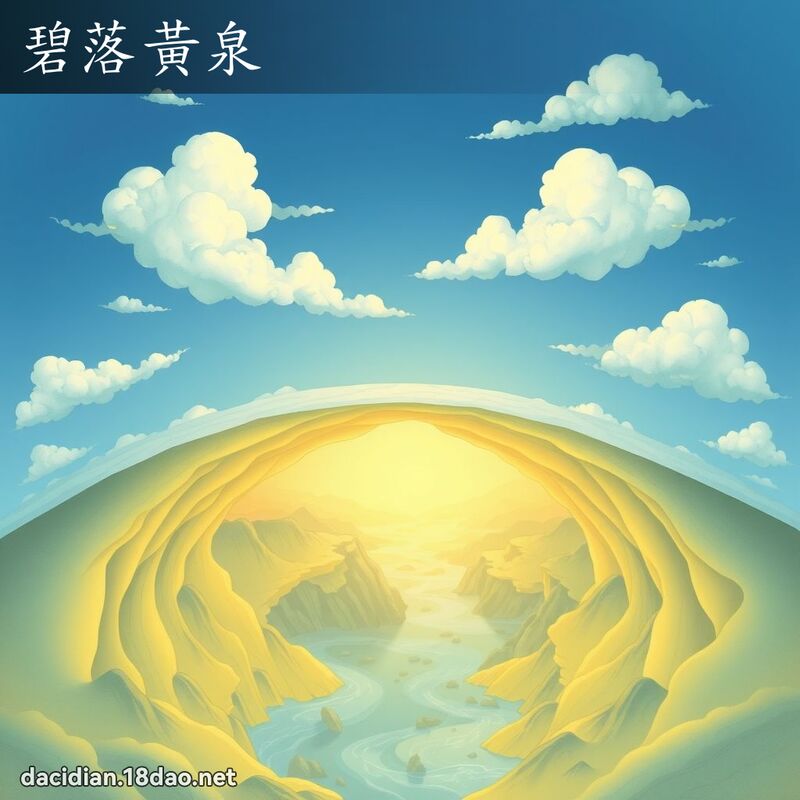 碧落黄泉 - 国语大辞典配图
