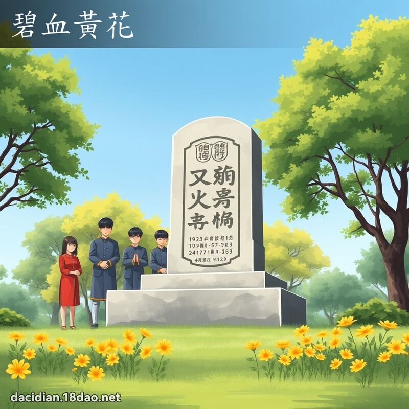 碧血黃花 - 國語大辭典配圖