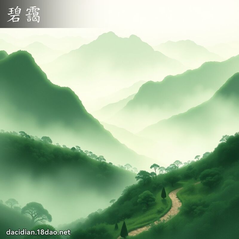 碧靄 - 國語大辭典配圖