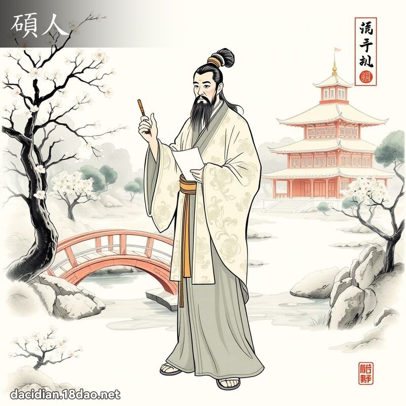 硕人 - 国语大辞典配图