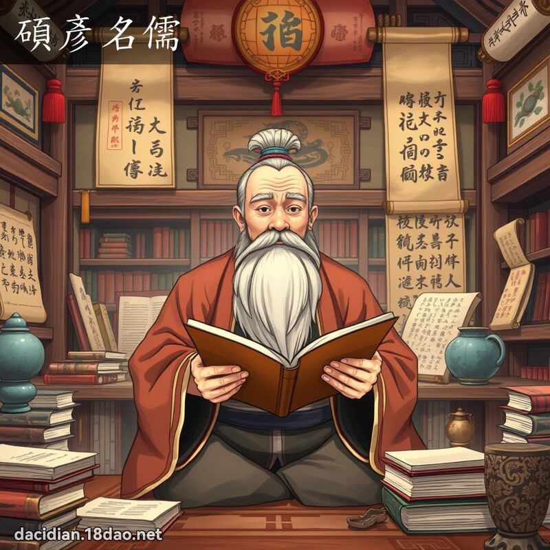 硕彦名儒 - 国语大辞典配图
