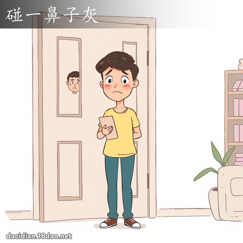 碰一鼻子灰 - 國語大辭典配圖