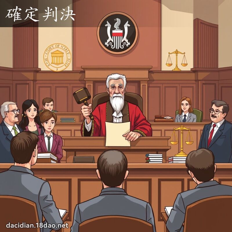 確定判決 - 國語大辭典配圖