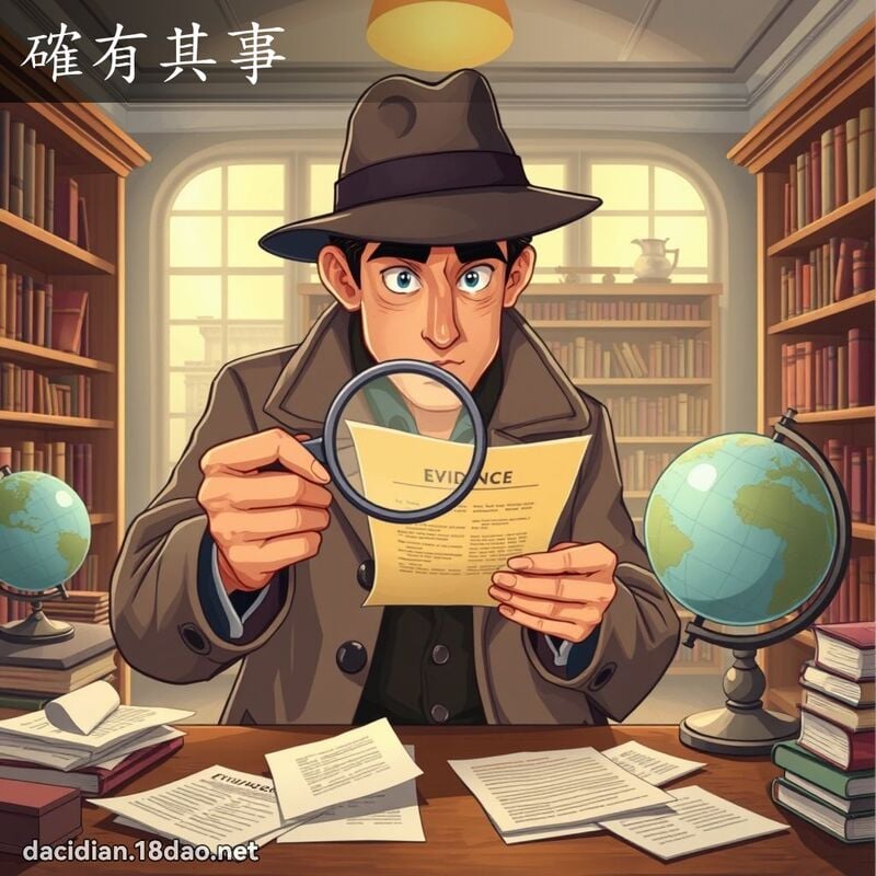 確有其事 - 国语大辞典配图