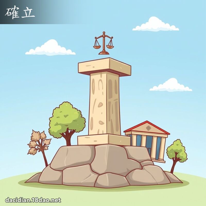 確立 - 國語大辭典配圖