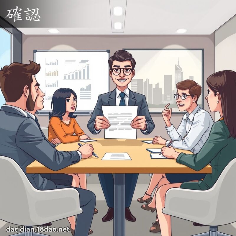 確认 - 国语大辞典配图