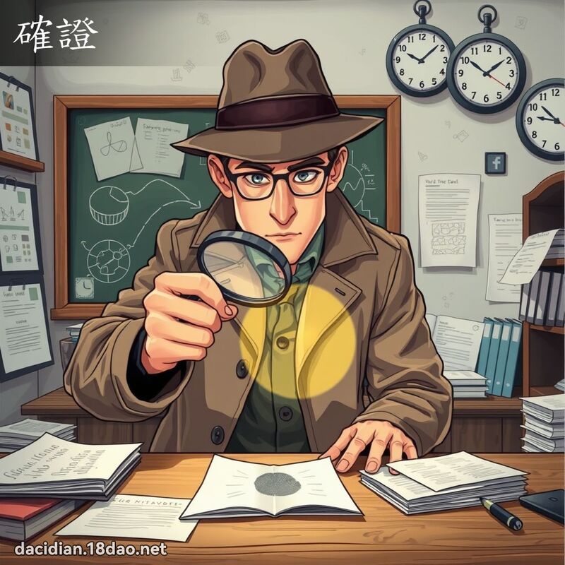 確證 - 國語大辭典配圖