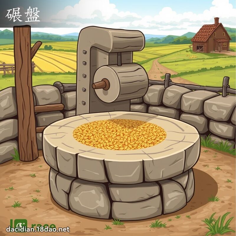 碾盘 - 国语大辞典配图