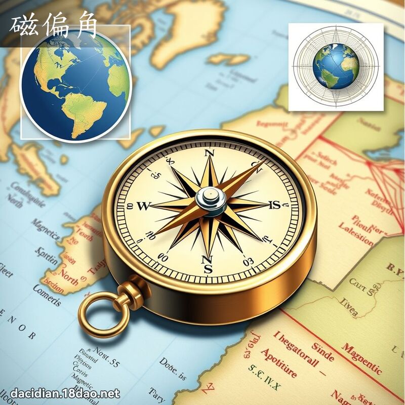 磁偏角 - 國語大辭典配圖