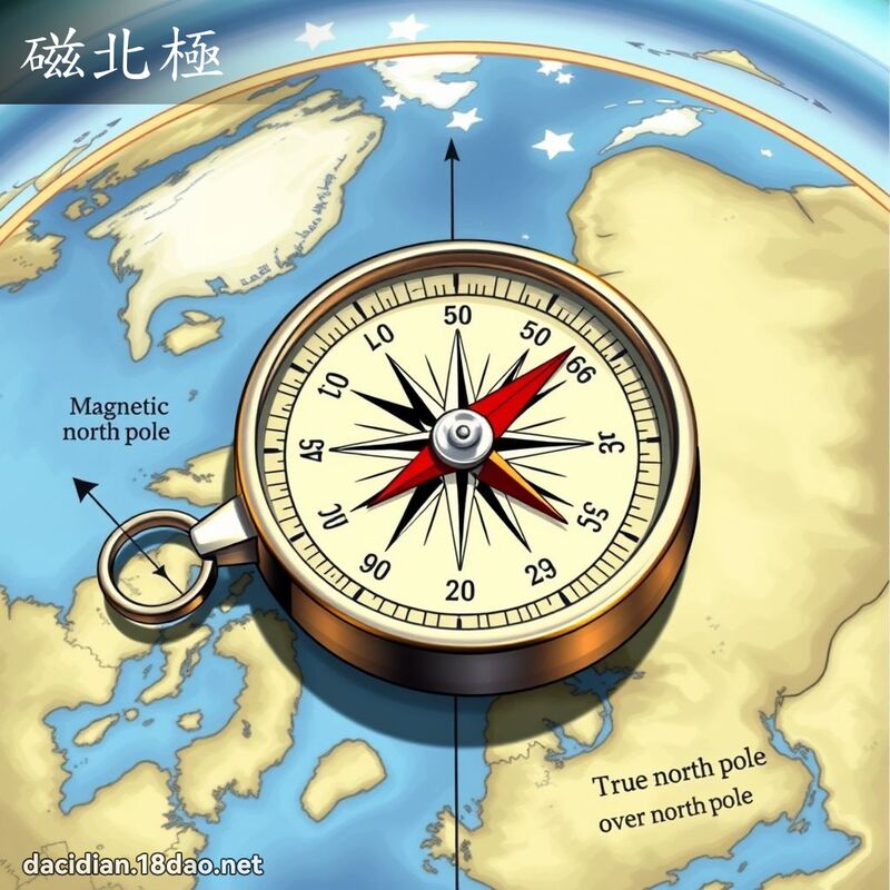 磁北極 - 國語大辭典配圖
