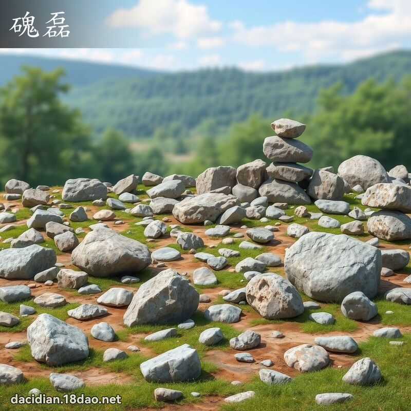 磈磊 - 國語大辭典配圖