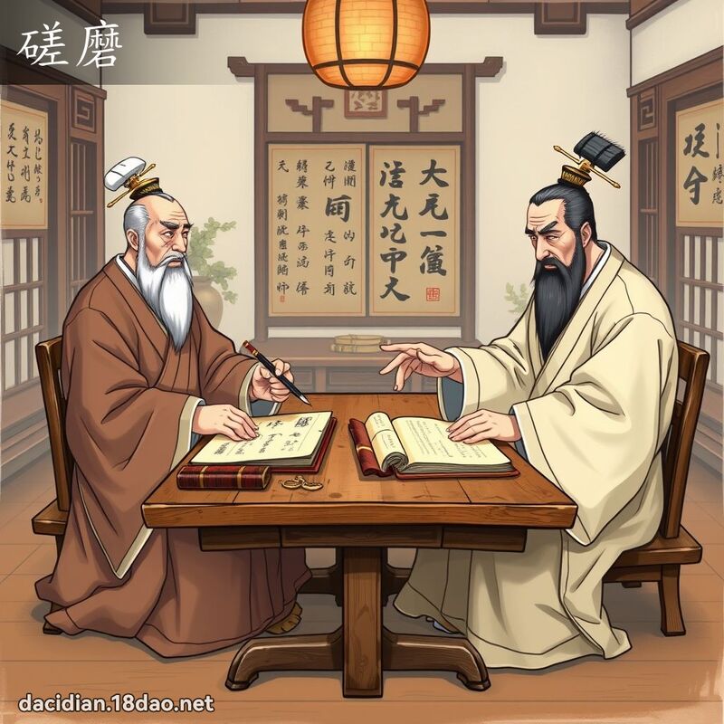 磋磨 - 国语大辞典配图