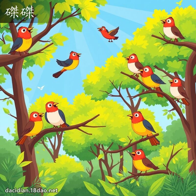 磔磔 - 國語大辭典配圖
