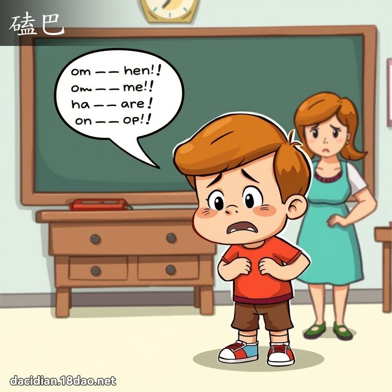 磕巴 - 国语大辞典配图