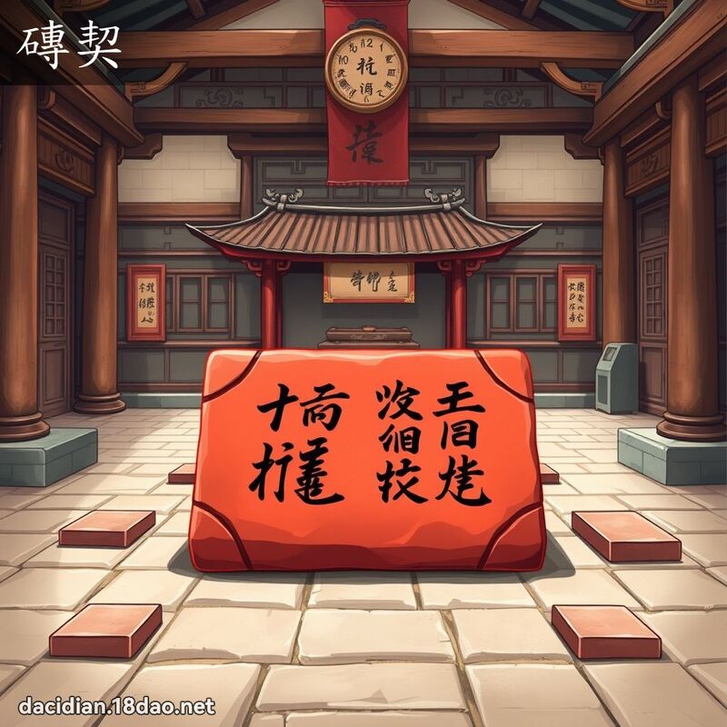磚契 - 國語大辭典配圖