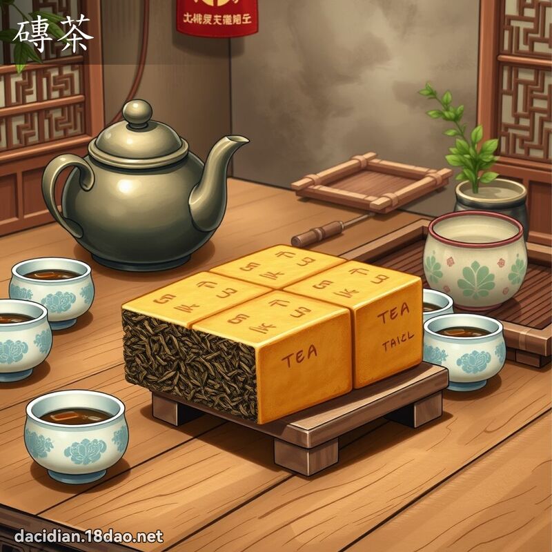 磚茶 - 國語大辭典配圖