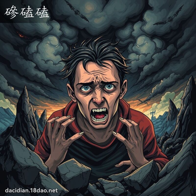 磣磕磕 - 国语大辞典配图