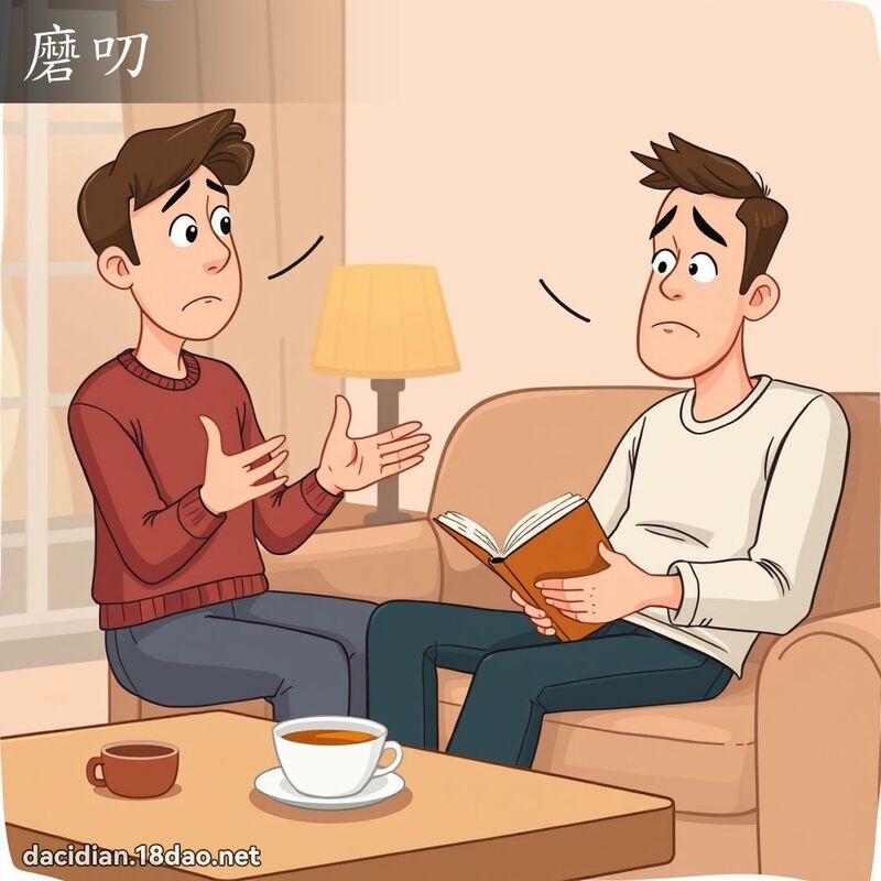 磨叨 - 國語大辭典配圖