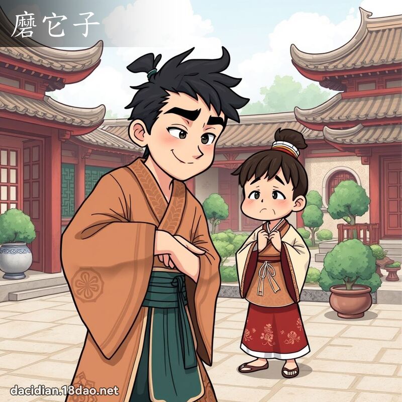 磨它子 - 國語大辭典配圖