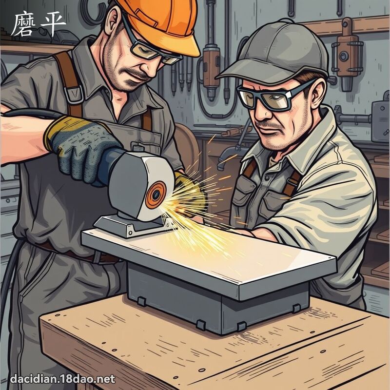 磨平 - 國語大辭典配圖
