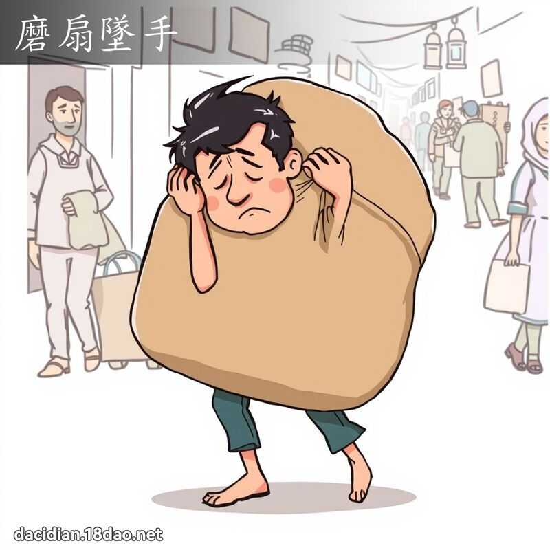磨扇墜手 - 國語大辭典配圖