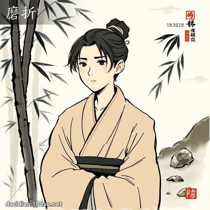 磨折 - 国语大辞典配图