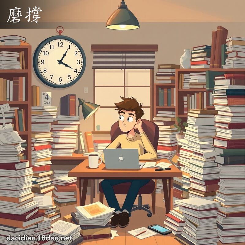 磨撐 - 國語大辭典配圖