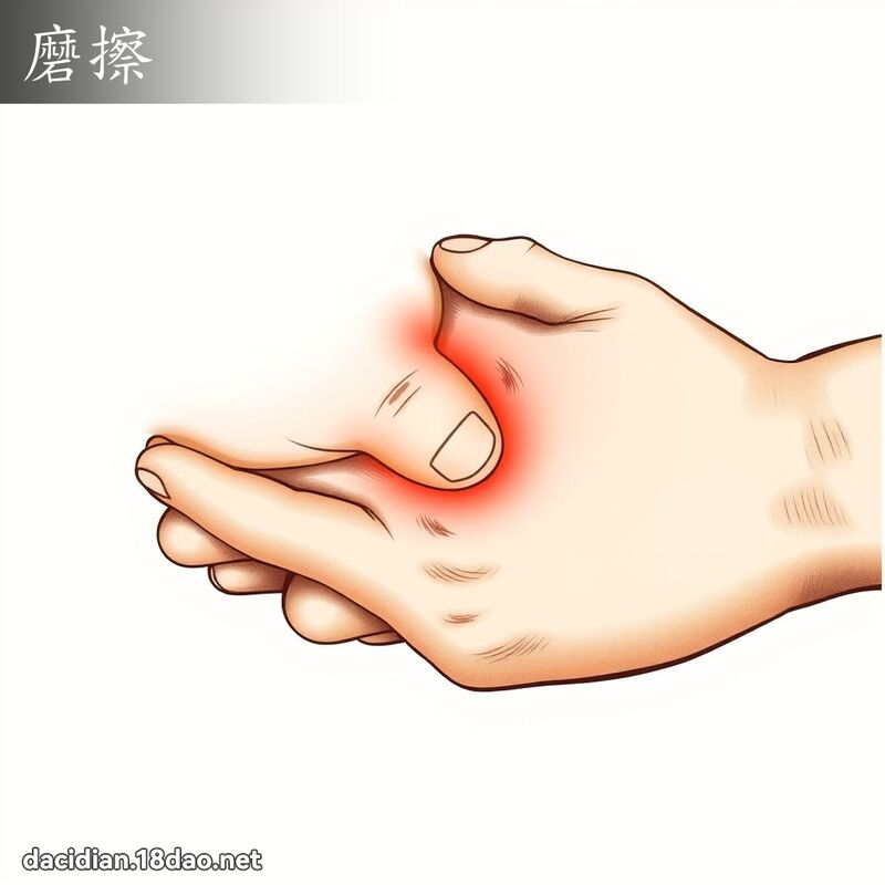 磨擦 - 國語大辭典配圖