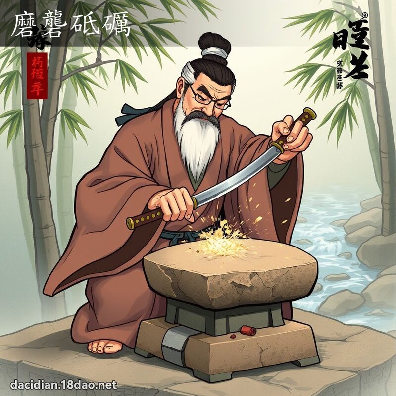 磨礱砥礪 - 國語大辭典配圖