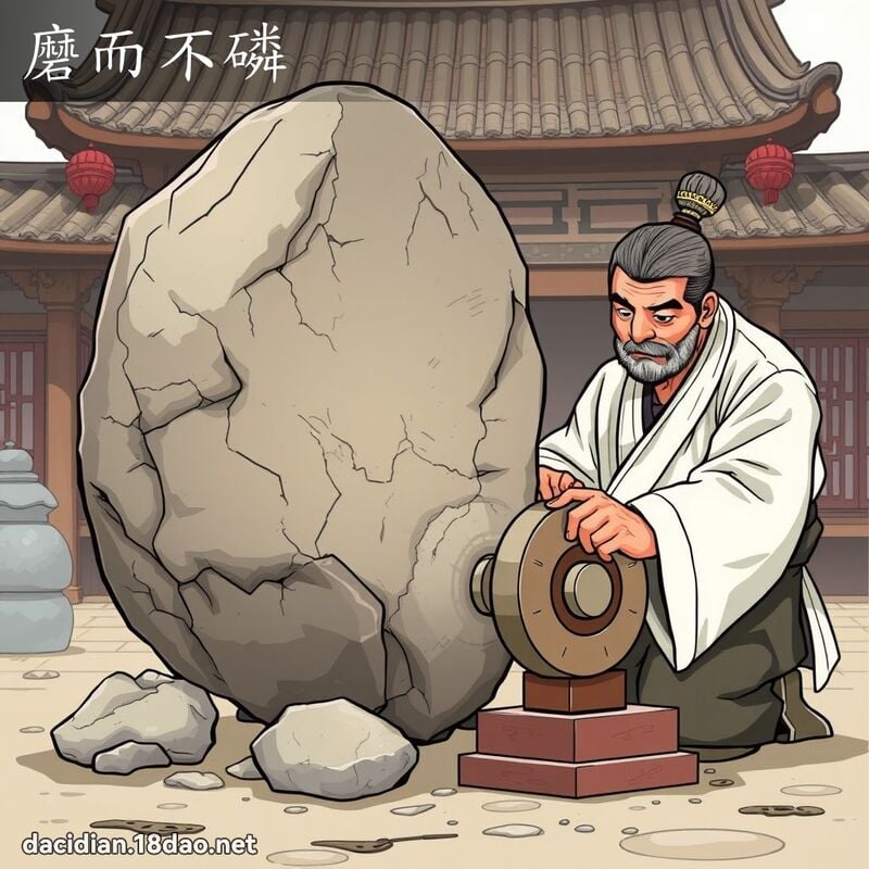 磨而不磷 - 國語大辭典配圖