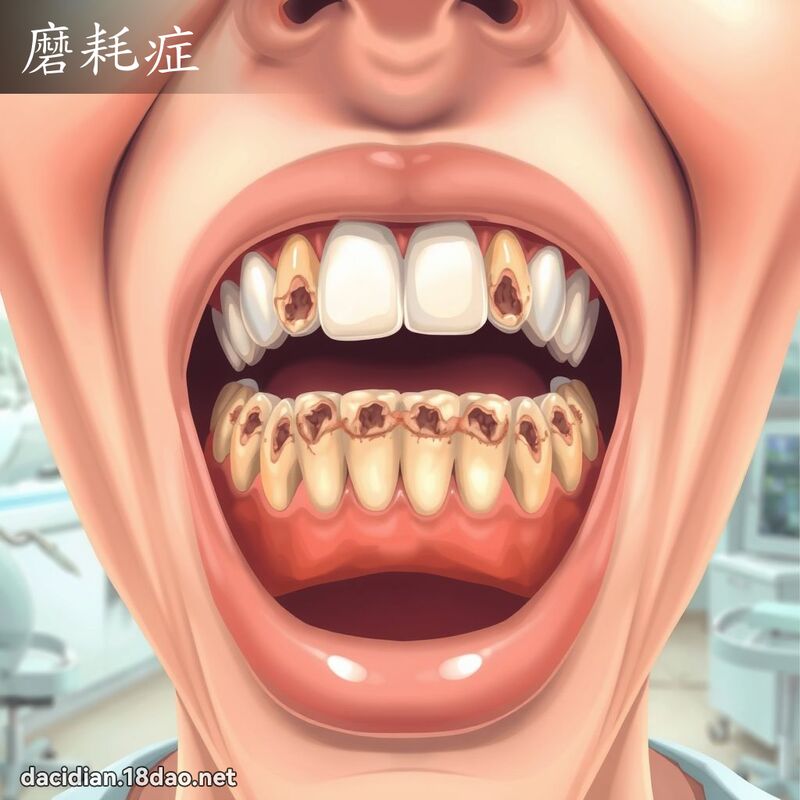 磨耗症 - 國語大辭典配圖