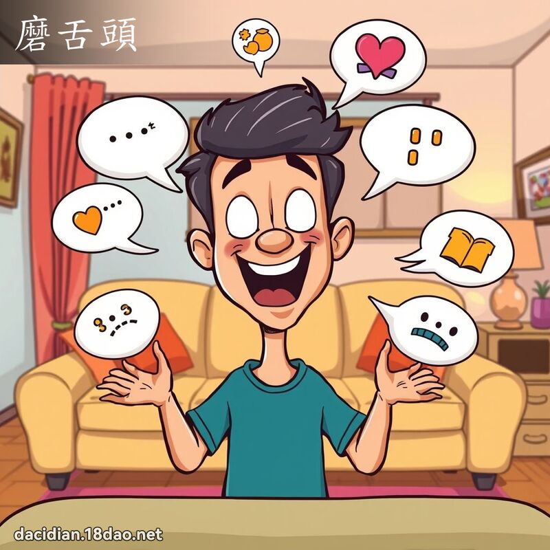磨舌頭 - 國語大辭典配圖