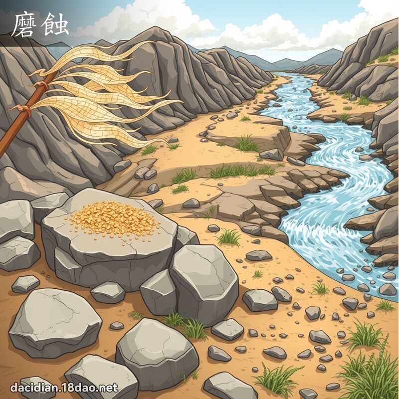磨蝕 - 國語大辭典配圖