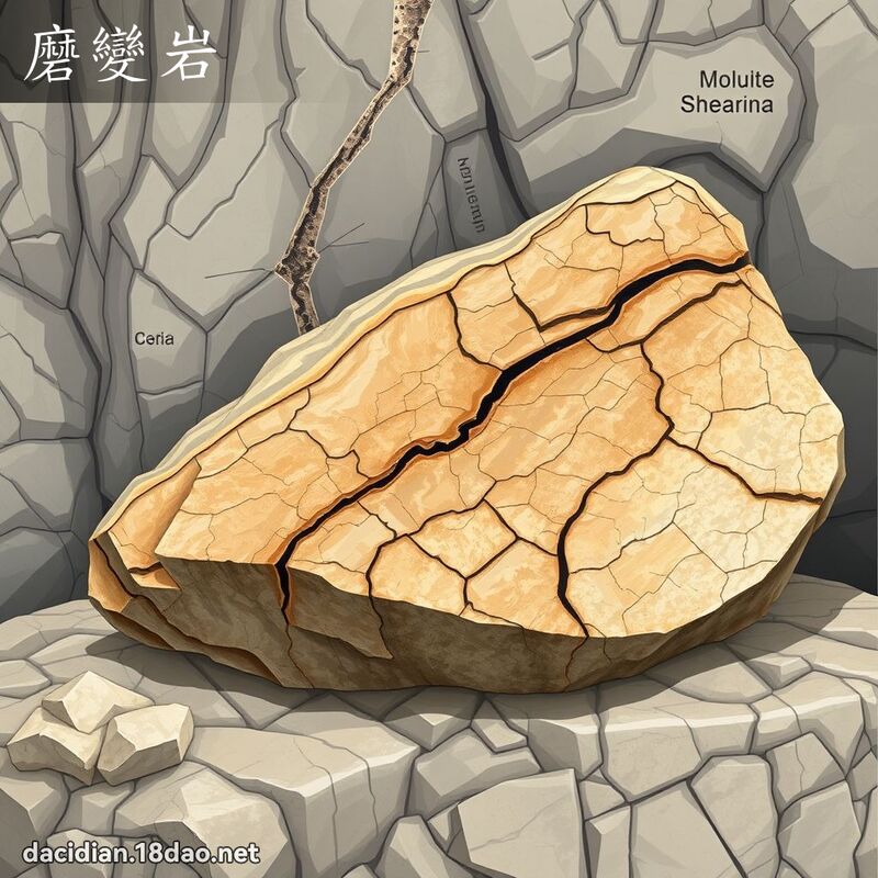 磨变岩 - 国语大辞典配图