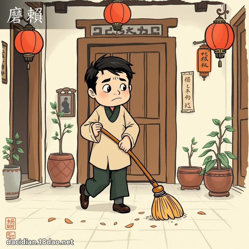 磨賴 - 國語大辭典配圖