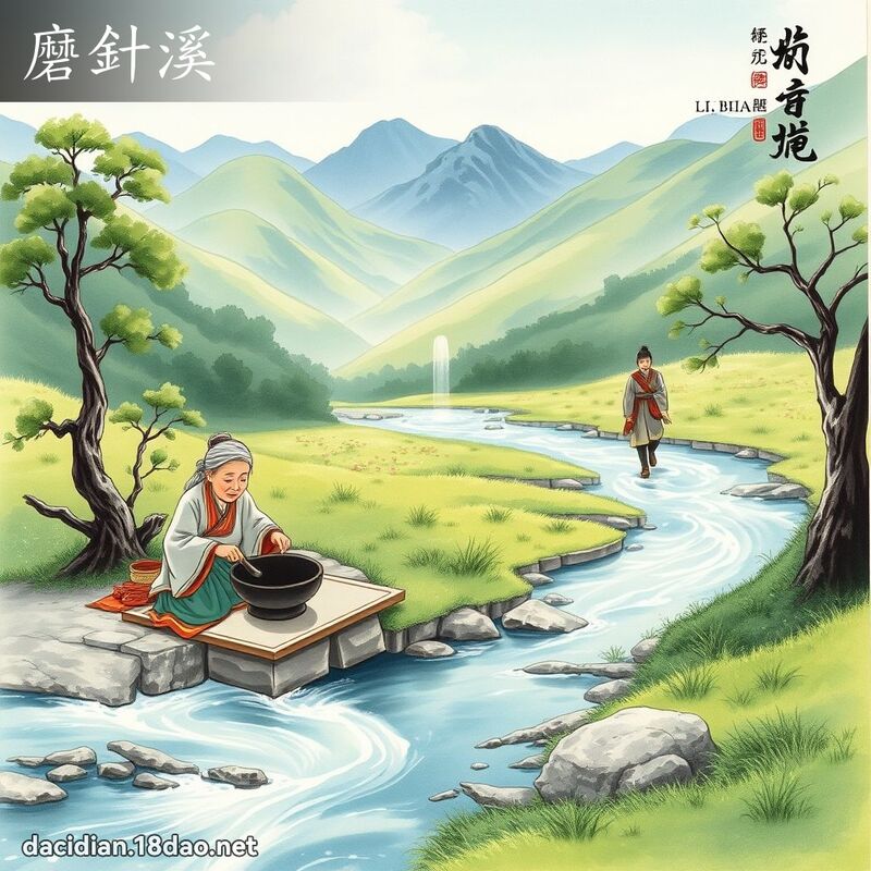 磨針溪 - 國語大辭典配圖